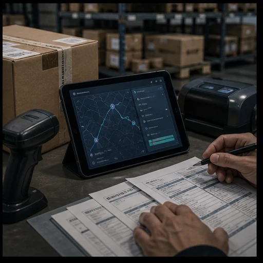 荷物追跡と配送ステータスを表示するAI荷主サポートのイメージ
